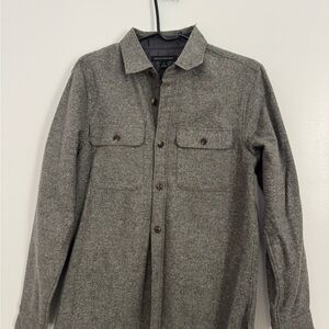 Banana Republic Men's Gray Button-Up Shirt Jacket